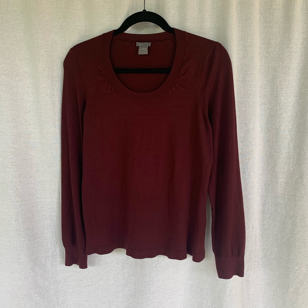 Burgundy Ann Taylor Sweater